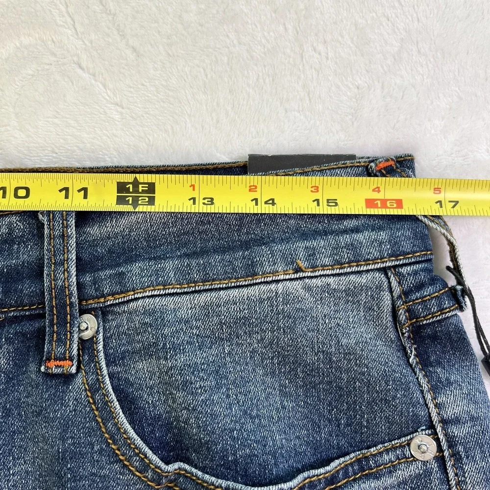 TRUE RELIGION Ricky Relaxed Straight Snap Flap Jean Mens 30/34 (READ) 700644 NWT
